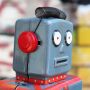 Robot - Tin Toy Robot - Mechanical Robot - grey