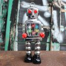 Robot - Tin Toy Robot - High Wheel Robot - silver