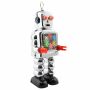 Robot - Tin Toy Robot - High Wheel Robot - silver