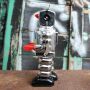 Roboter - High Wheel Robot - silber - Blechroboter
