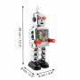 Robot - Tin Toy Robot - High Wheel Robot - silver