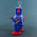 Roboter - Space Robot - blau - Blechroboter