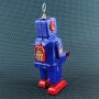 Robot giocattolo - Robot spaziale - blu - robot di latta - giocattoli da collezione