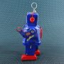 Roboter - Space Robot - blau - Blechroboter