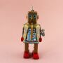 Robot - Tin Toy Robot - Space Robot - brown