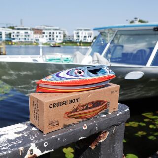 Knatterboot Blechspielzeug – Nostalgisch, Mit Kerzenantrieb, Dampfprinzip