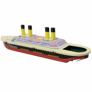 Blechspielzeug Pop Boot Kanalschlepper 10 x Kerzen Dampfboot Knatterboot pop 