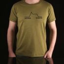 T-Shirt - ADSR WAVE oliv-grün