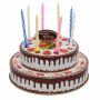 Giocattolo di latta - Giocattolo depoca - torta di compleanno con candele e melodia