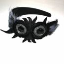 Alice band with feather 03 - black
