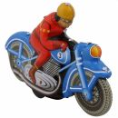 Blechspielzeug - Motoracer blau - Motorrad aus Blech -...