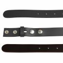 Cinturón de cuero - gris - 3cm - todos los largos
