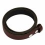 Leather belt - Buckle free belt - light-brown - 3 cm - all sizes