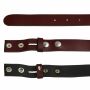 Leather belt - Buckle free belt - light-brown - 3 cm - all sizes