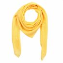 Sciarpa di cotone - giallo-giallo dorato - lurex argento - foulard quadrato