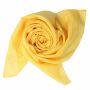 Cotton Scarf - yellow Lurex silver - squared kerchief