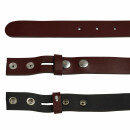Cinturón de cuero - marrón-luminoso - 3cm - 90 cm