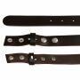 Leather belt - Buckle free belt - dark-brown - 3 cm - all sizes