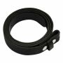 Leather belt - Buckle free belt - black - 3 cm - all sizes