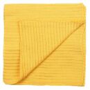 Cotton Scarf - yellow Lurex gold - squared kerchief