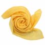 Sciarpa di cotone - giallo-giallo dorato - lurex oro - foulard quadrato