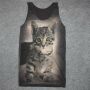 Tank Top camiseta chica - Felino 3 negro