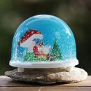 Schneekugel - Zwerg und Fliegenpilz