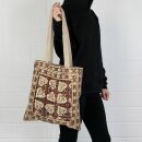 Cloth bag - Pattern 3 - beige-black-white - Tote bag