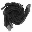 Cotton Scarf - black - squared kerchief