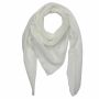 Sciarpa di cotone - bianco - foulard quadrato