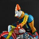 Juguete de hojalata - Payaso Moto