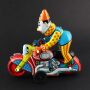 Juguete de hojalata - Payaso Moto