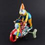 Juguete de hojalata - Payaso Moto