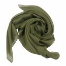 Pañuelo de algodón - verde - oliva - Pañuelo cuadrado para el cuello