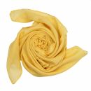 Cotton Scarf - yellow - goldish yellow - squared kerchief