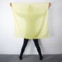 Sciarpa di cotone - giallo-giallo dorato - foulard quadrato
