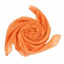Pañuelo de algodón - naranja - Pañuelo cuadrado para el cuello