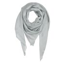 Cotton Scarf - grey - light - squared kerchief