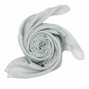 Pañuelo de algodón - gris - claro - Pañuelo cuadrado para el cuello