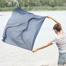 Baumwolltuch - blau - navy - quadratisches Tuch