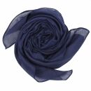 Sciarpa di cotone - blu-azzurro - foulard quadrato