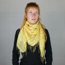 Cotton Scarf - yellow Lurex multicolour 1 - squared kerchief