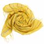 Baumwolltuch - gelb Lurex mehrfarbig 1 - quadratisches Tuch