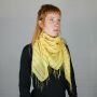 Pañuelo de algodón - amarillo Lúrex multicolor 1 - Pañuelo cuadrado para el cuello