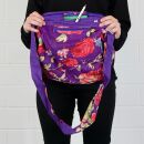 Cloth bag - Floral Design purple-pink - Tote bag