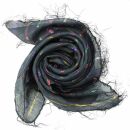 Sciarpa di cotone - Lurex nero multicolore 1 - foulard...