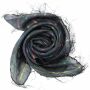 Baumwolltuch - schwarz Lurex mehrfarbig 1 - quadratisches Tuch