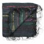Cotton Scarf - black Lurex multicolour 1 - squared kerchief