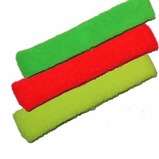 Fascia tergisudore fronte - Fascia per capelli - Neon - in 4 colori giallo - verde - arancione - rosso