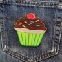 Aufnäher - Muffin - grün - Patch